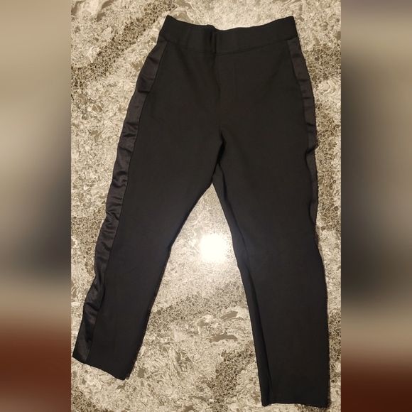 Spanx Perfect Fit Pant Satin Tuxedo Stripe - Picture 1 of 10